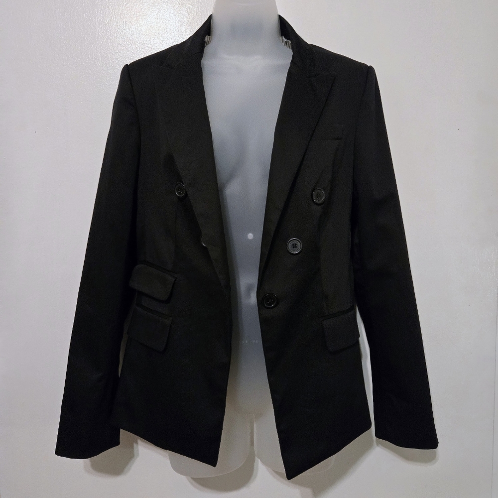 EXPRESS Women's Fitted Blazer, Black, Size 8